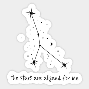 The Stars Are Aligned For Me - Cancer Sticker